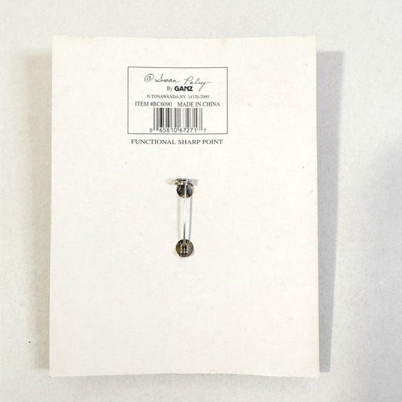 GANZ Susan Paley Lady Pin Louisa Girl Blue Hat Striped Dress Brooch - Picture 5 of 14